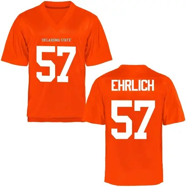 Orange Osker Ehrlich Men's Oklahoma State Cowboys Football College Jersey - Game